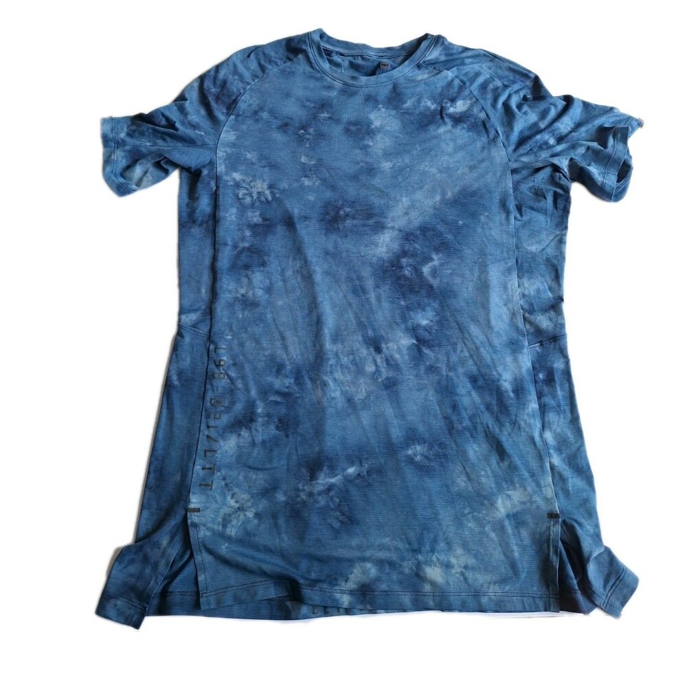 Lululemon Always Agile Short Sleeve Better Everyday Diamond Blue Dye Shirt Men M